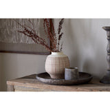 Perola Large Reactive Glaze Ceramic Vase - Natural & Rust