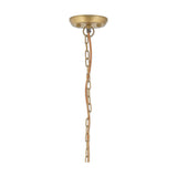Quinn Large Hammered Pendant Light - Antique Brass