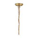 Quinn Small Hammered Pendant Light - Antique Brass