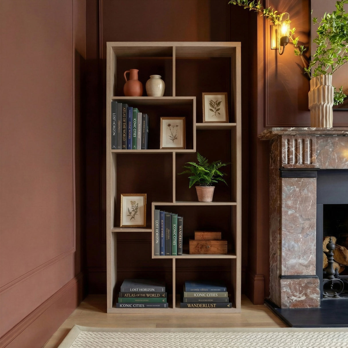 Quebec Shelving Unit - Light Wash