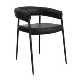 Queens Dining Chair - Black with Black
