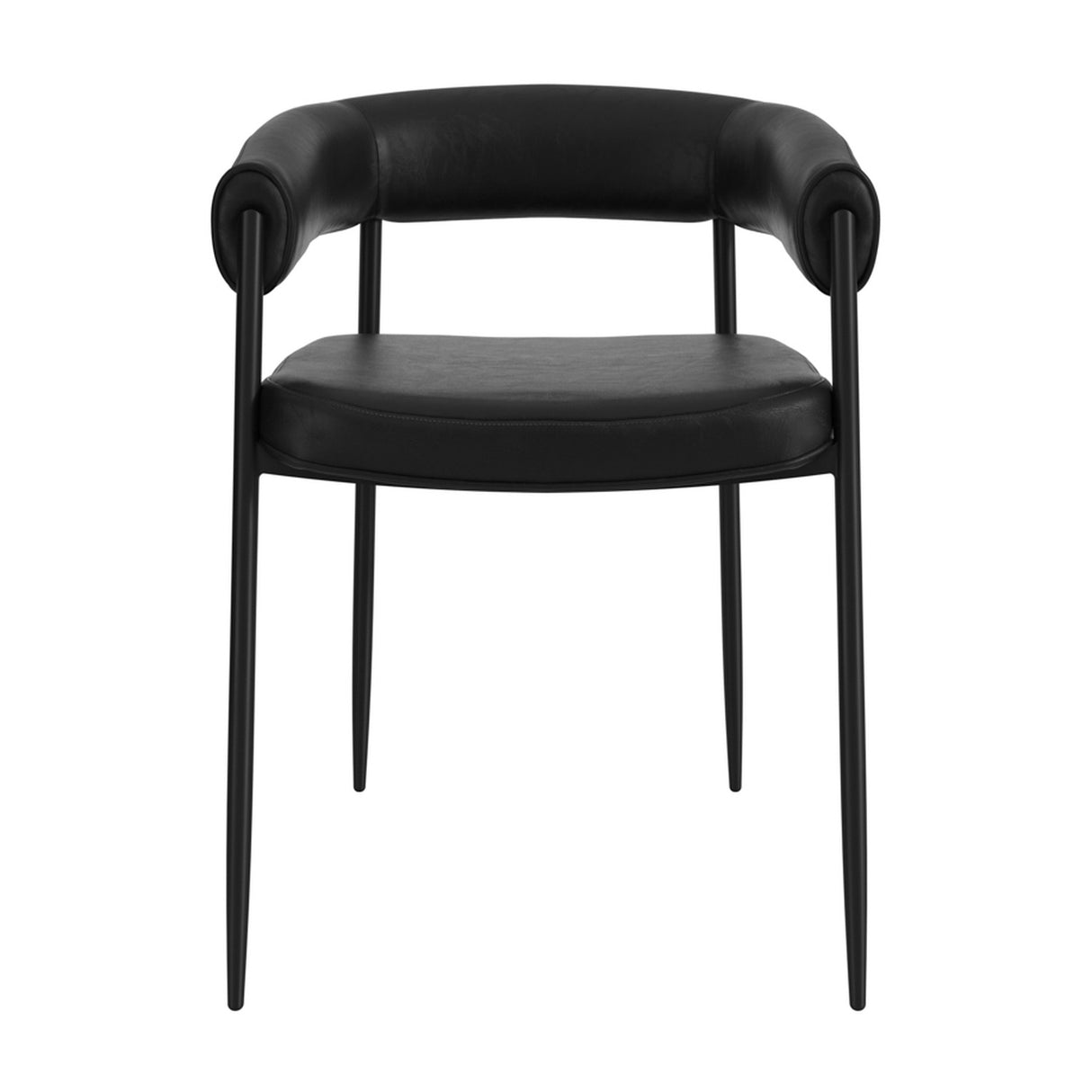 Queens Dining Chair - Black with Black
