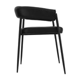 Queens Dining Chair - Black with Black