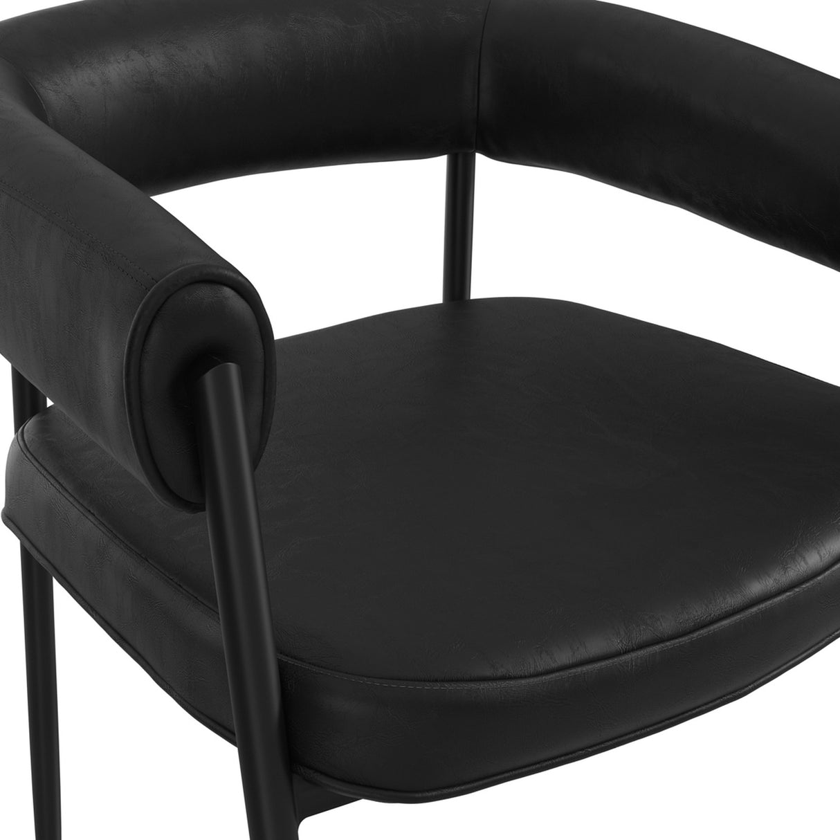 Queens Dining Chair - Black with Black