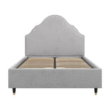 Quince Double Bed Frame – Light Grey