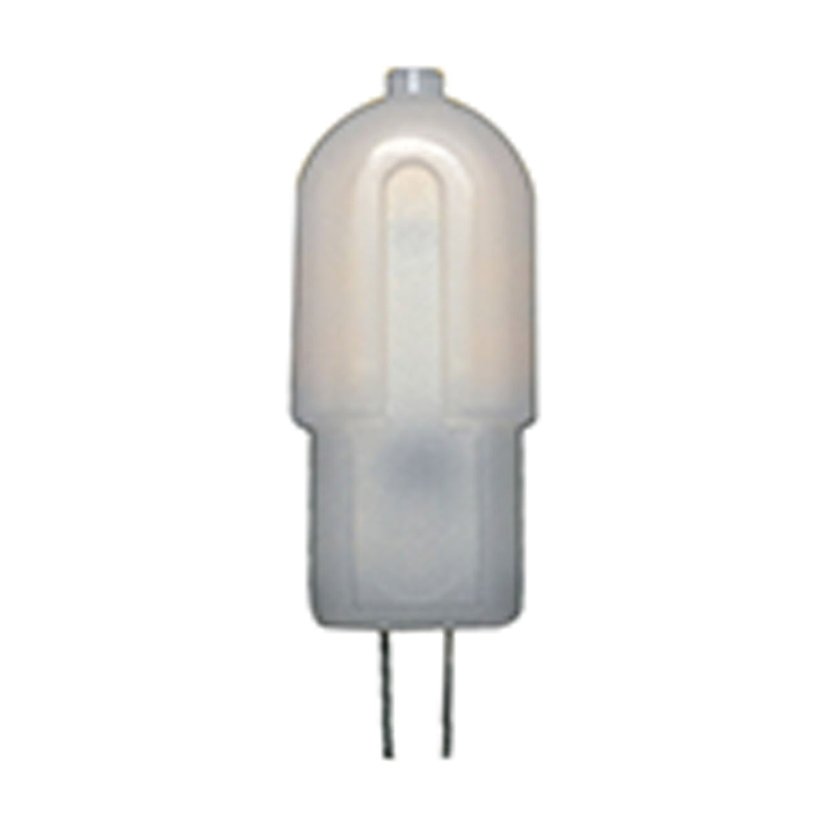 G4 capsule LED bulb, 2W 5000K, white cylindrical body with two pins, shown against a plain white background.