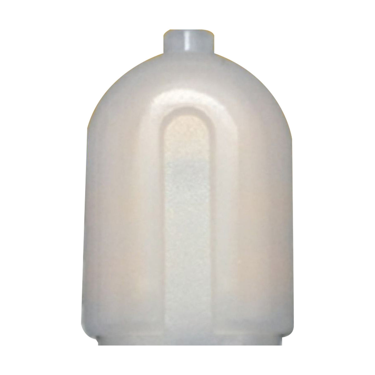 Compact G4 capsule LED bulb in white polycarbonate with an arched vent detail, shown against a plain white background.