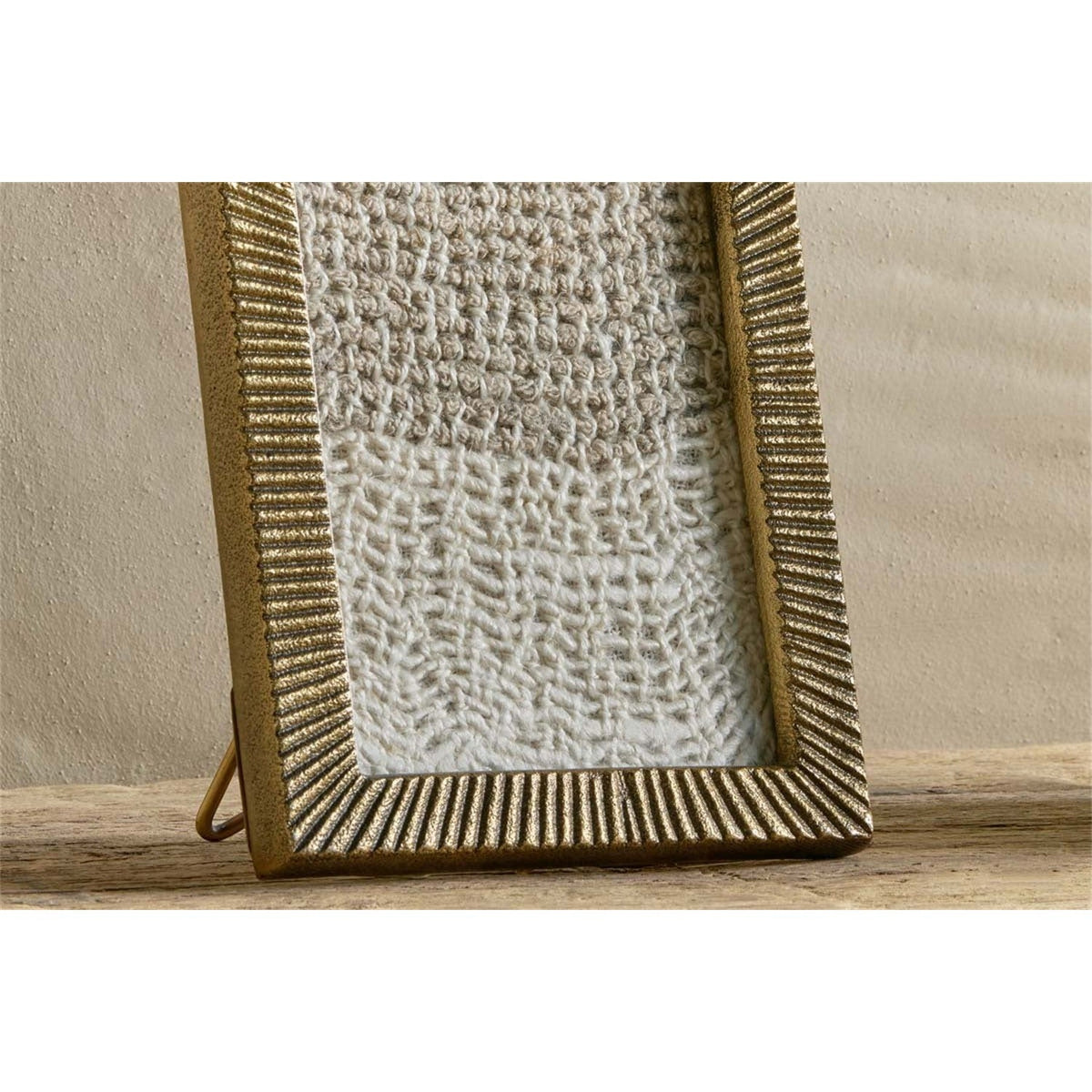 Ranoli Etched Photo Frame - Antique Brass - 8 X10, styled view 5