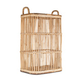 Rammi Tall Rattan Laundry Basket - Natural