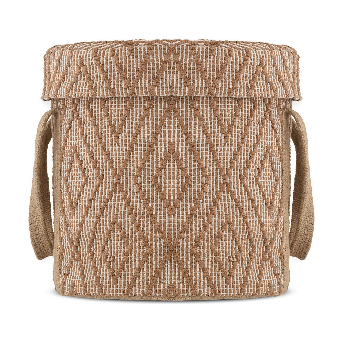 Renu Jute Laundry Basket - Rust & Natural