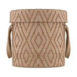Renu Jute Laundry Basket - Rust & Natural