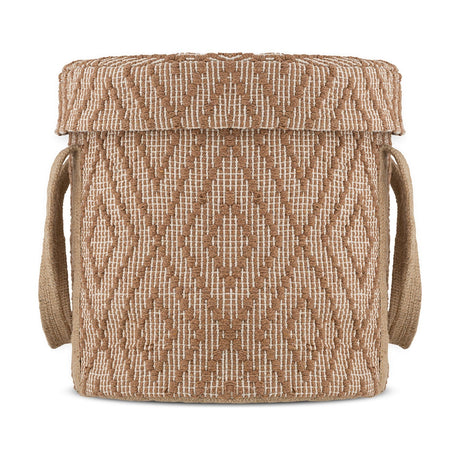 Renu Jute Laundry Basket - Rust & Natural