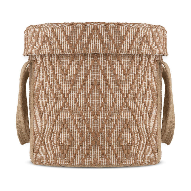 Renu Jute Laundry Basket - Rust & Natural