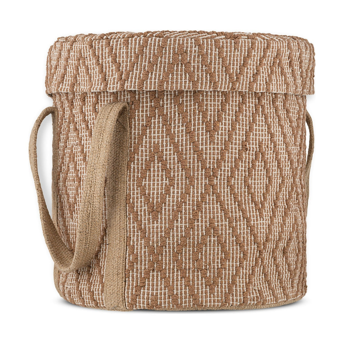 Renu Jute Laundry Basket - Rust & Natural
