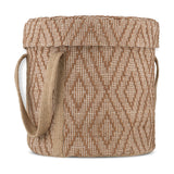 Renu Jute Laundry Basket - Rust & Natural