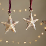 Roshani Star Baubles - Antique Brass - Set of 4