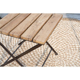 Rishikesh Wood Folding Garden Chair - Natural - Set of 2