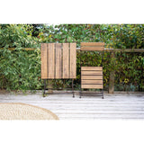 Rishikesh Wood Folding Garden Chair - Natural - Set of 2