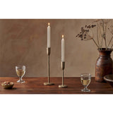 Rustic Soy Blend Dinner Candles - White - Set of 2