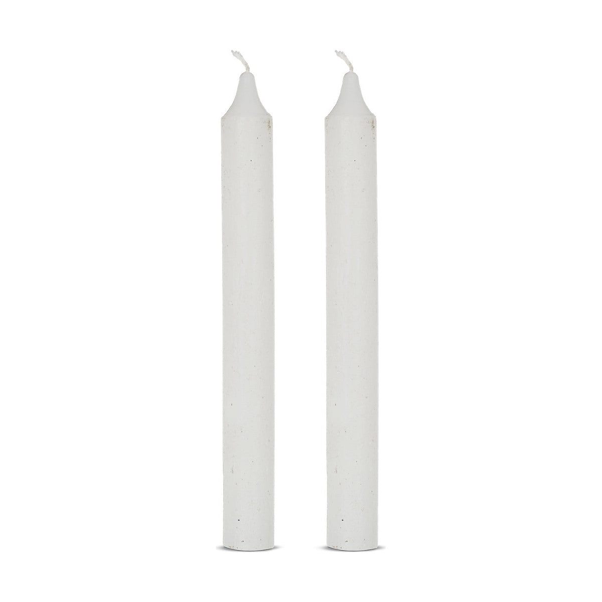 Rustic Soy Blend Dinner Candles - White - Set of 2