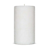 Rustic Soy Blend Small Pillar Candle - White