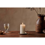 Rustic Soy Blend Small Pillar Candle - White