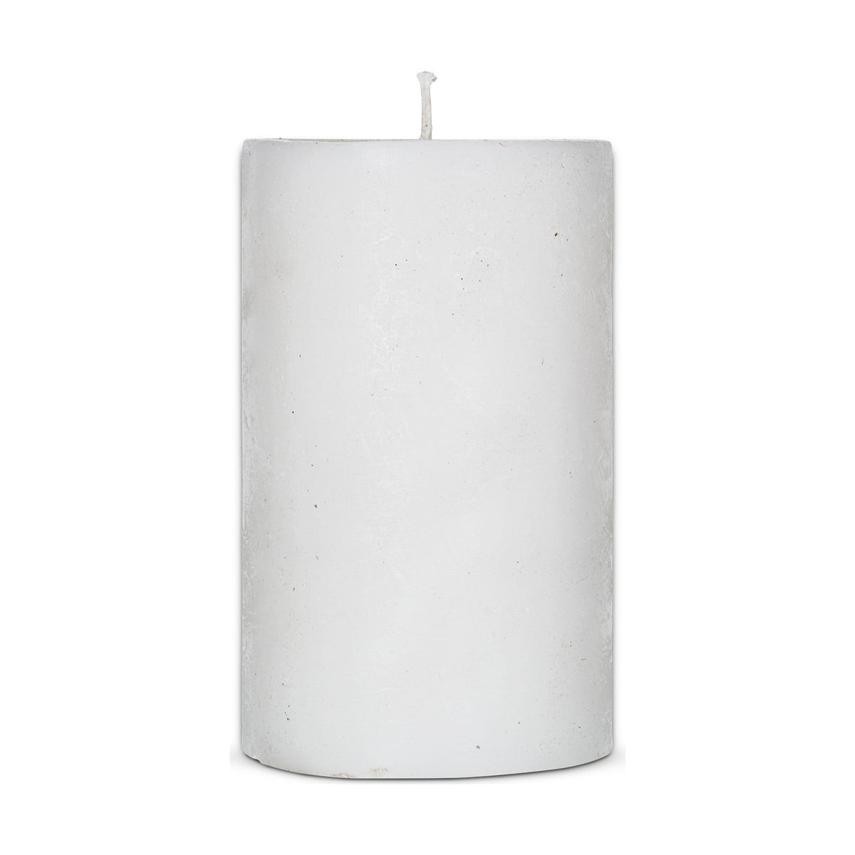 Rustic Large Soy Blend Pillar Candle - White