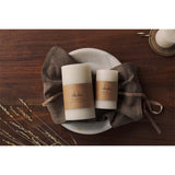 Rustic Large Soy Blend Pillar Candle - White
