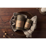 Rustic Soy Blend Large Pillar Candle - Olive Green