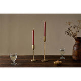 Rustic Soy Blend Dinner Candles - Rust - Set of 2