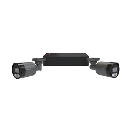 Rekor IP 24/7 IP PoE 2MP 4 Channel 2 Camera Bullet Kit 1TB - Grey