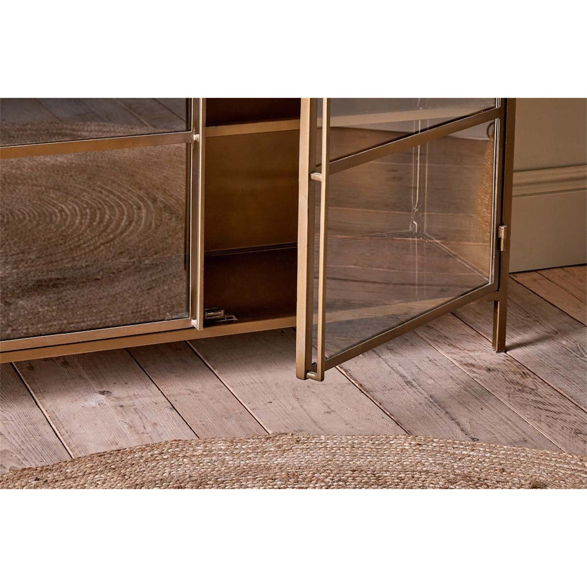Ranchi Iron Sideboard - Antique Brass