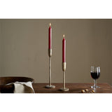 Rustic Soy Blend Dinner Candles - Dark Cherry - Set of 2