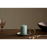Rustic Mini Soy Blend Pillar Candle - Sage Green