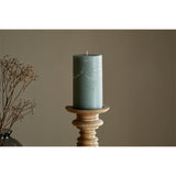 Rustic Large Soy Blend Pillar Candle - Sage Green