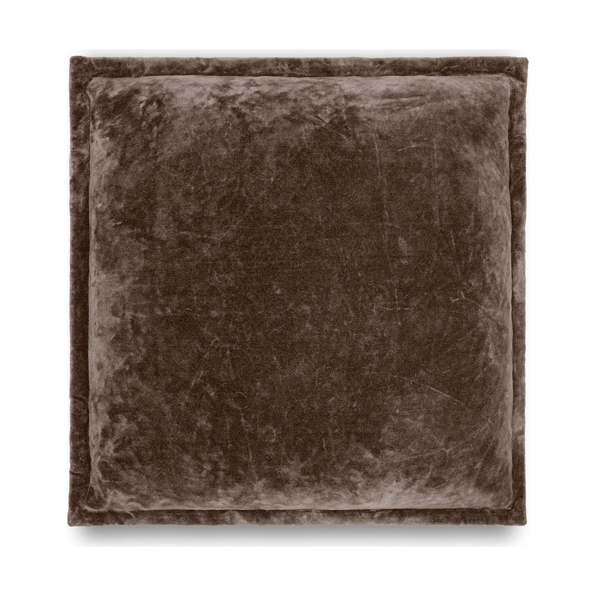 Renwal 50 x 50cm Velvet & Linen Cushion Cover - Brown