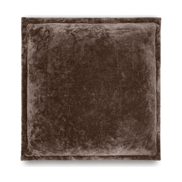 Renwal 50 x 50cm Velvet & Linen Cushion Cover - Brown