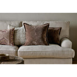 Renwal 60 x 40cm Velvet & Linen Cushion Cover - Brown