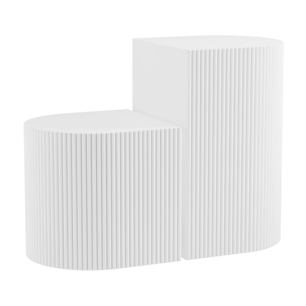 Reed Side Table - White