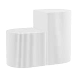 Reed Side Table - White