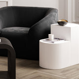 Reed Side Table - White
