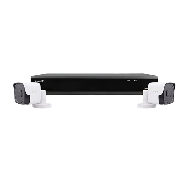 4 Channel IP 1TB 2MP 2 Bullet Camera Kit - White