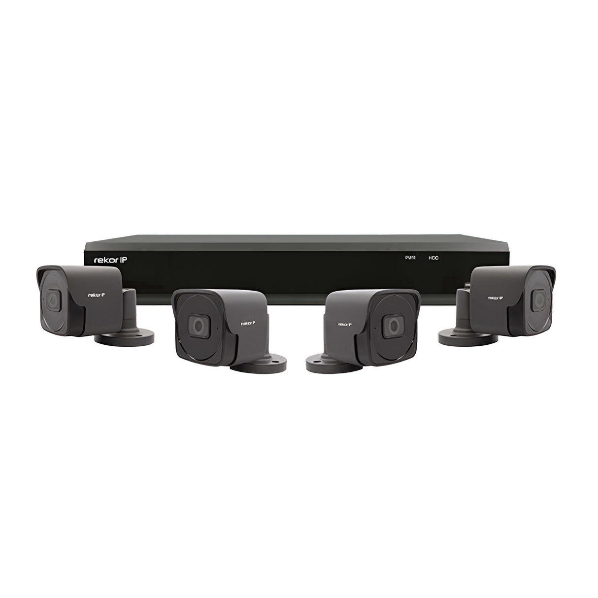 4 Channel IP 1TB 2MP 4 Bullet Camera Kit - Grey