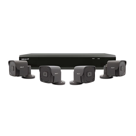 4 Channel IP 1TB 2MP 4 Bullet Camera Kit - Grey