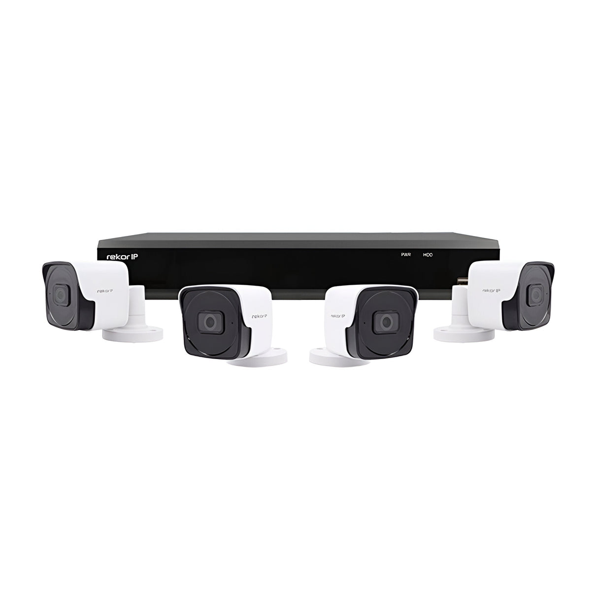 4 Channel IP 1TB 2MP 4 Bullet Camera Kit - White