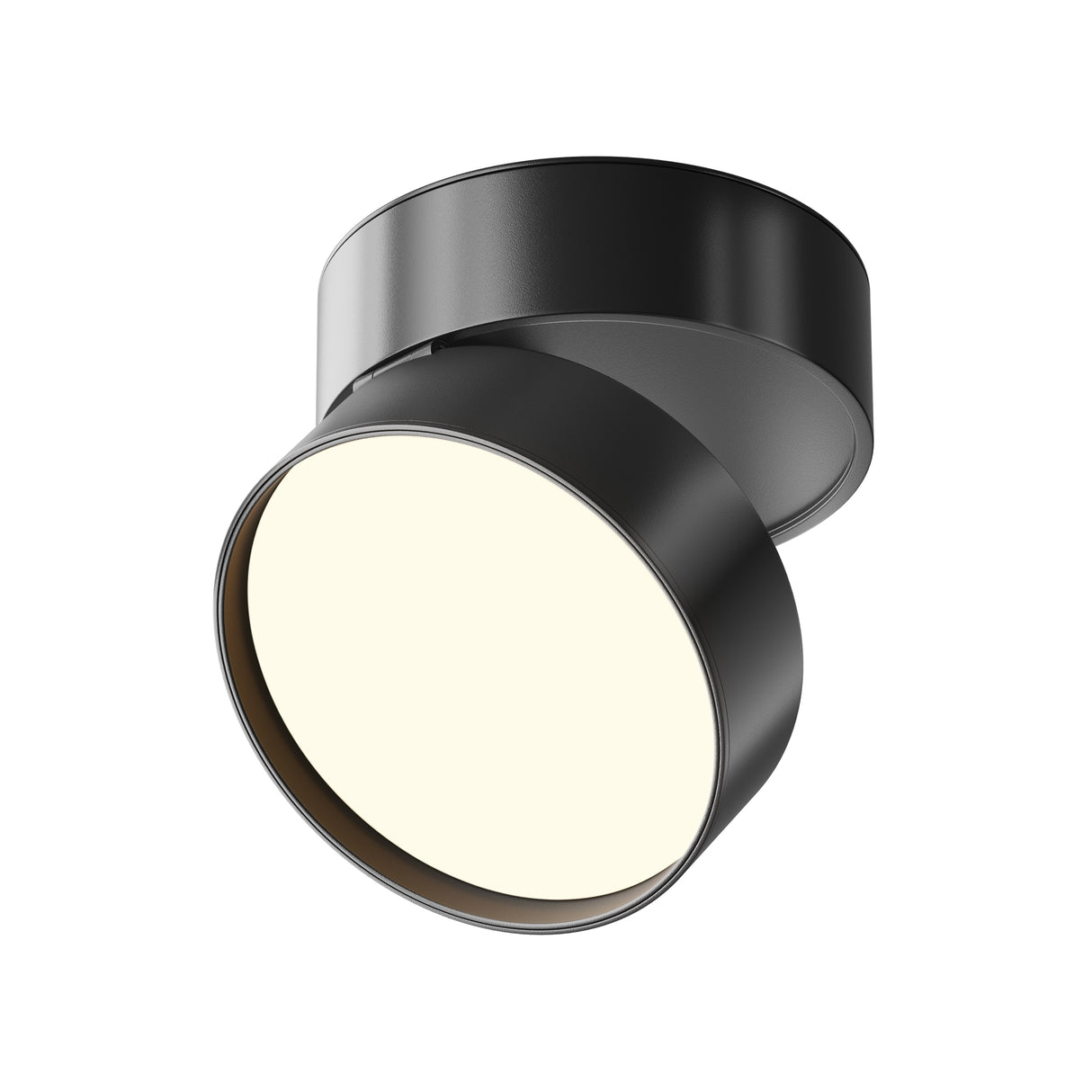 Onda Concrete LED Ceiling Light 120mm - Black