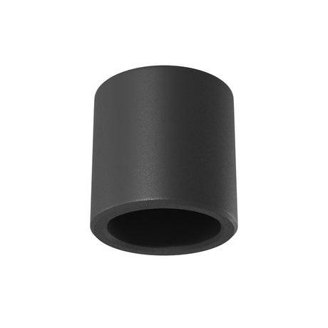 Maytoni Holity surface spotlight housing in matt black aluminium, small cylindrical canopy shown against a plain white background.