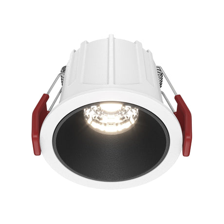 Alfa LED Downlight in White & Black with round recessed design and modern look  