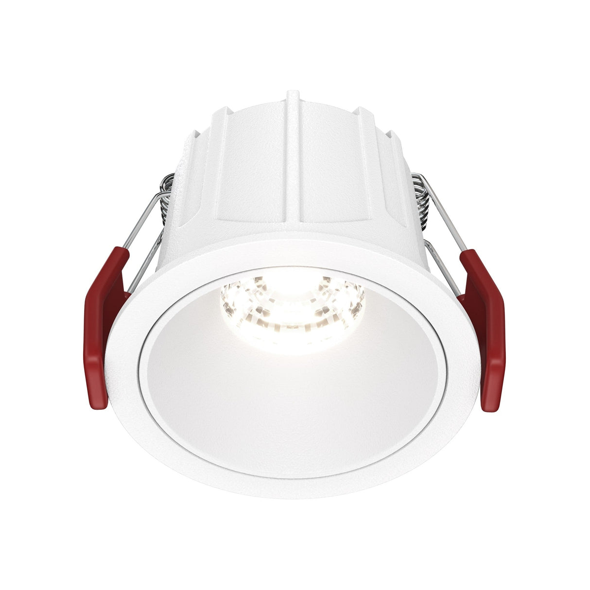 Alfa LED Round Downlight in White with recessed round design