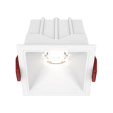 Alfa LED Downlight in White with clean square recessed style